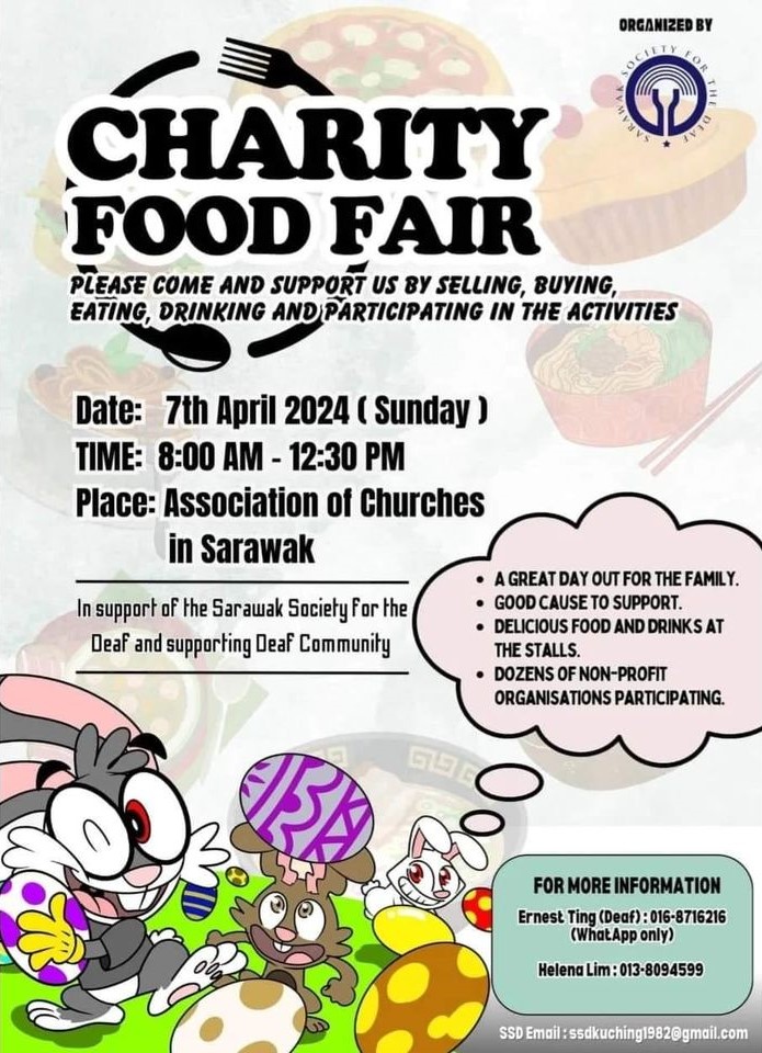 Charity food fair poster